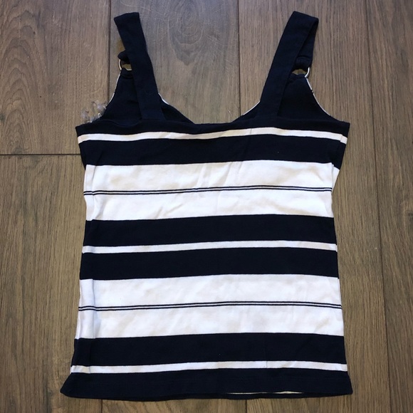 NWOT Chaps navy/white tank top - Picture 4 of 4